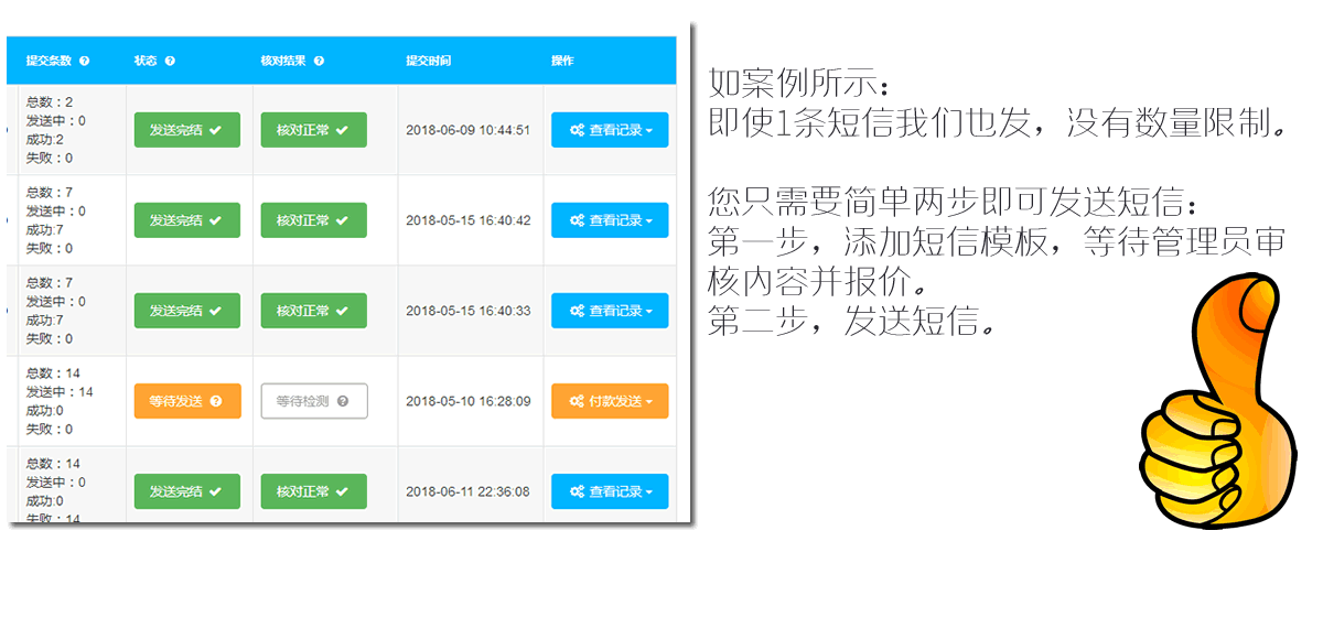 吾爱营销平台短信群发功能